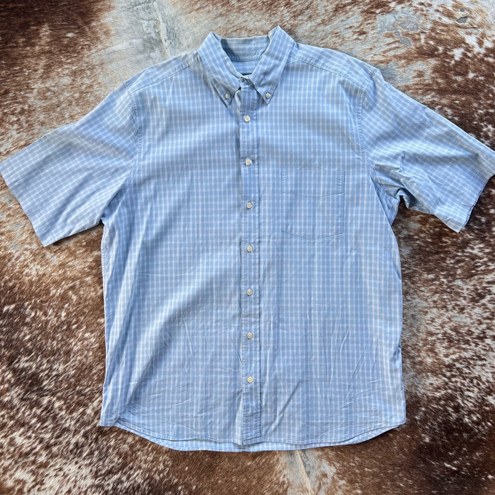 Eddie Bauer XLT mens button up short sleeve